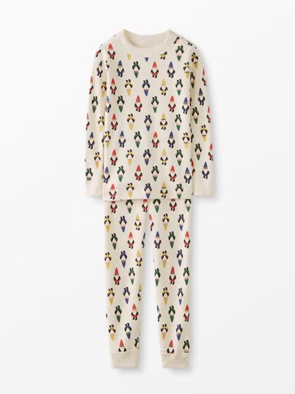 Hanna Andersson Rainbow Gnome Holiday Pajamas Girls 12 150 NWT